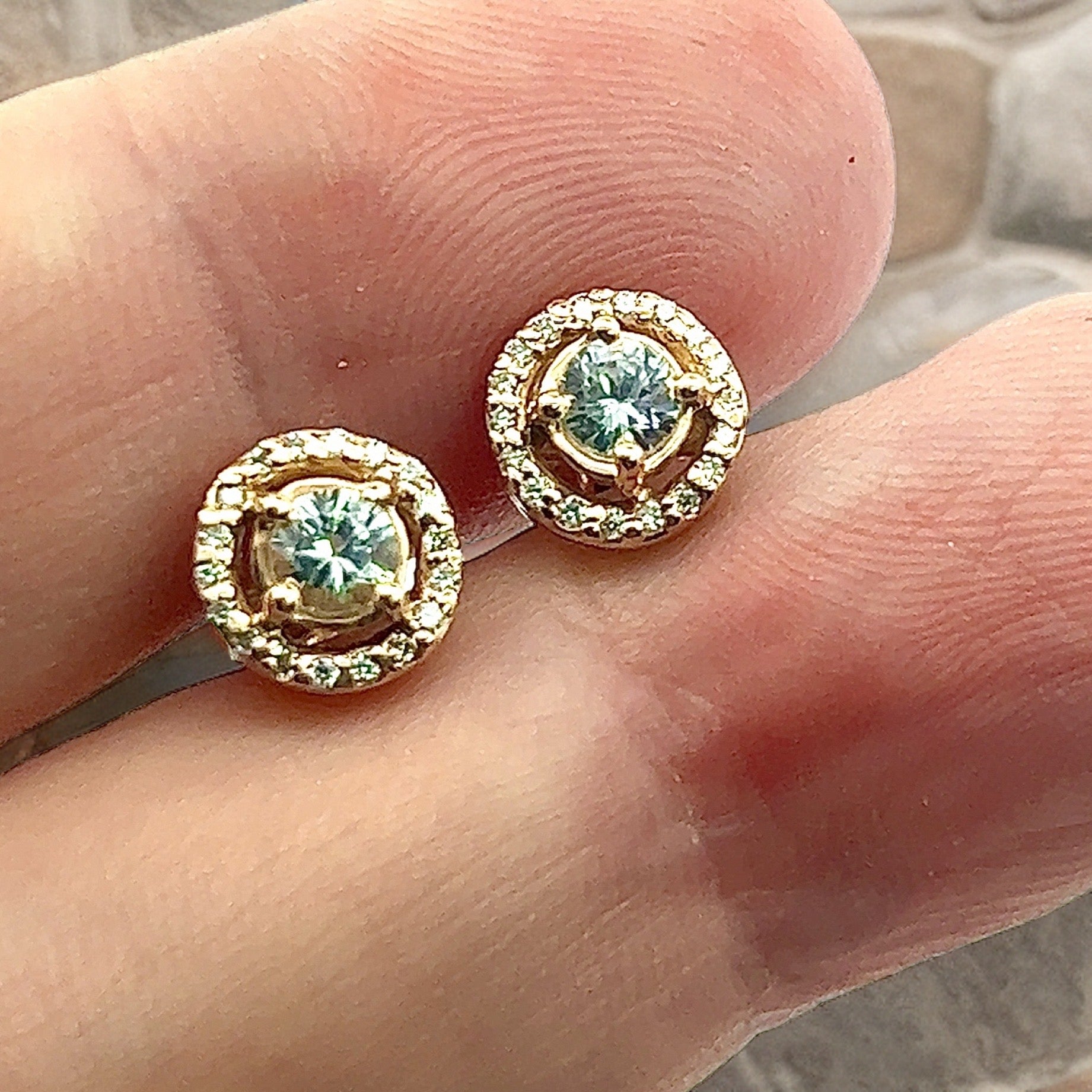 Sapphires & Diamond Ear-Jackets of 18K White Gold Earrings – Adriana Fine  Jewelry